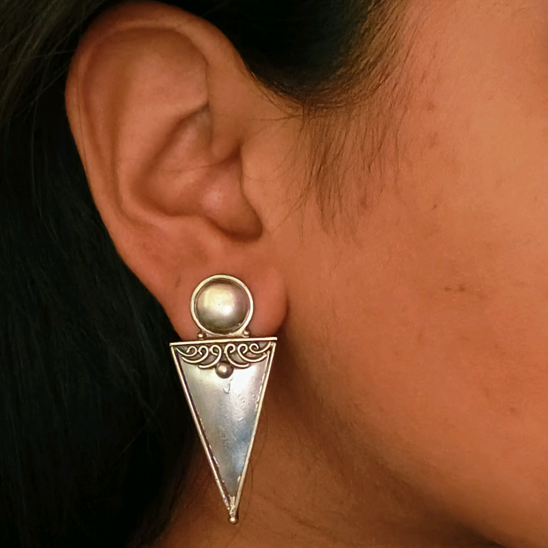 Kaara Triangle Studs